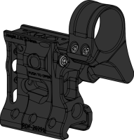 Spuhr RDF-20291K Aimpoint T-2 Magnifier Mount H74mm/2.91"